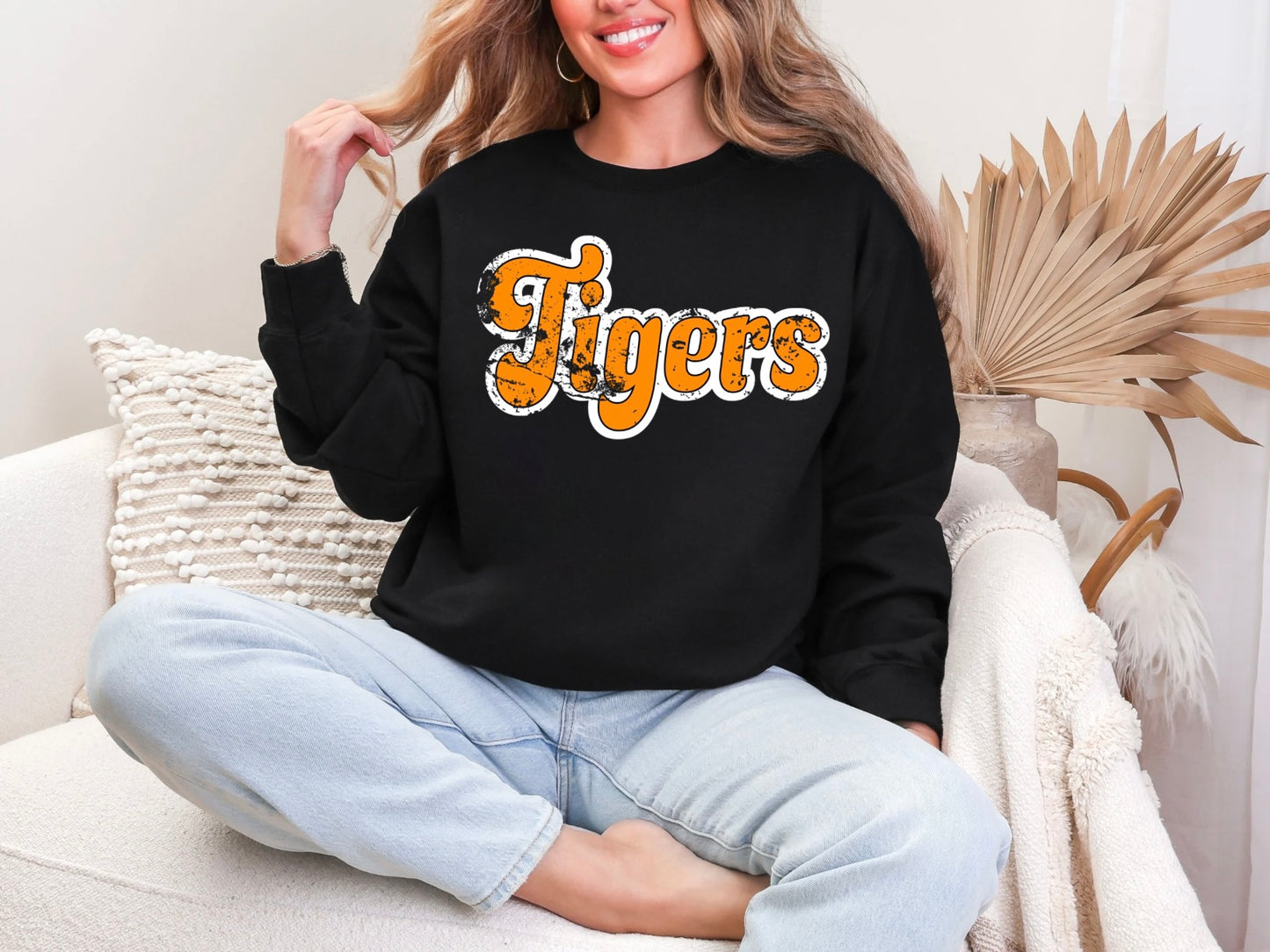 Tigers -Orange - Retro Distressed