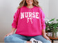 Nurse - White Distressed Bow