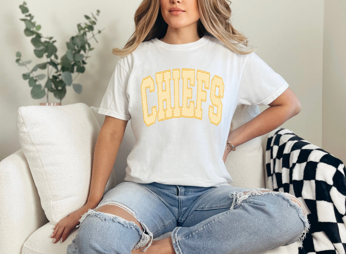 Chiefs - Yellow/white dot