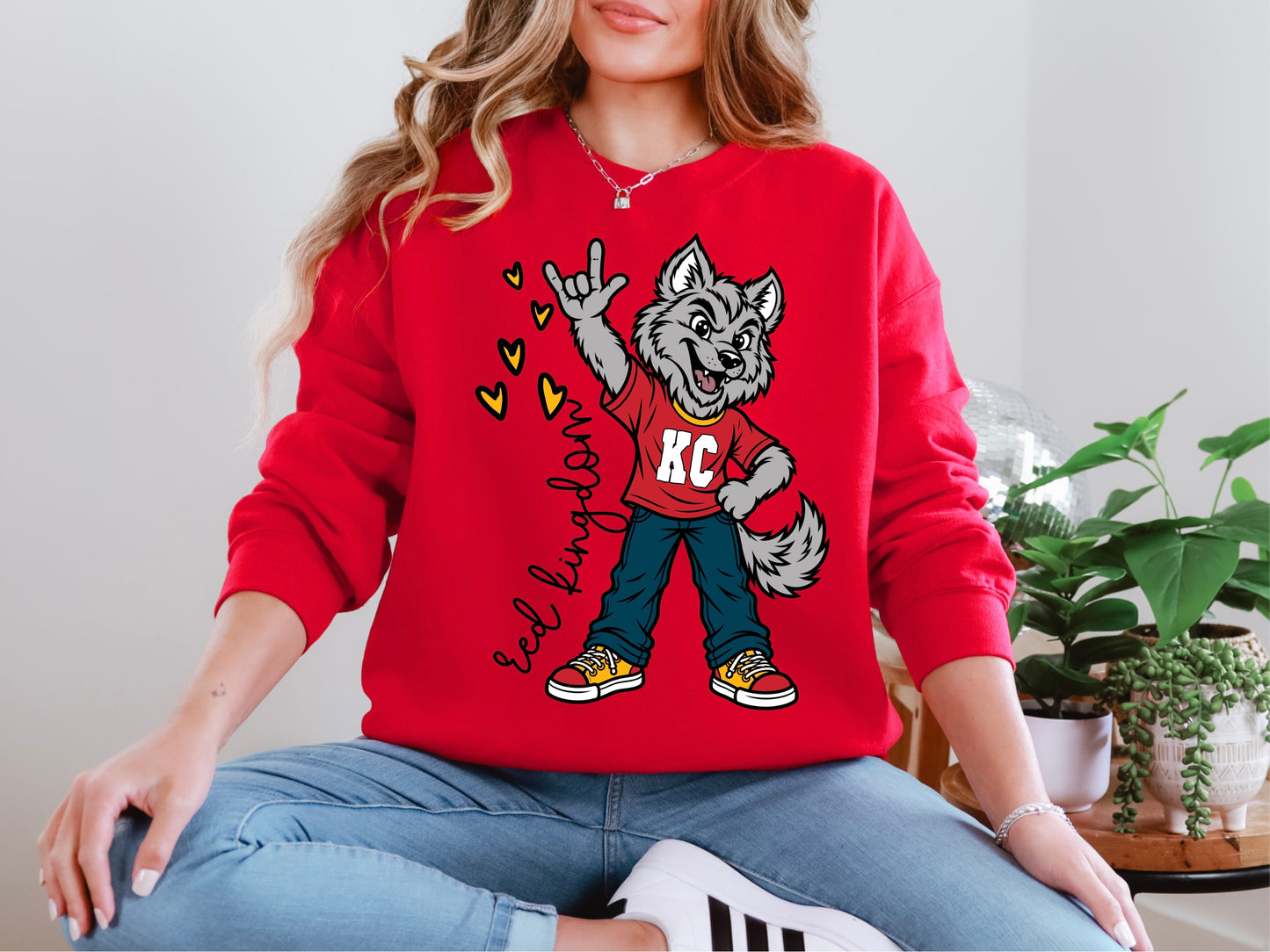 LG Wolf W/ Stars Red Kingdom