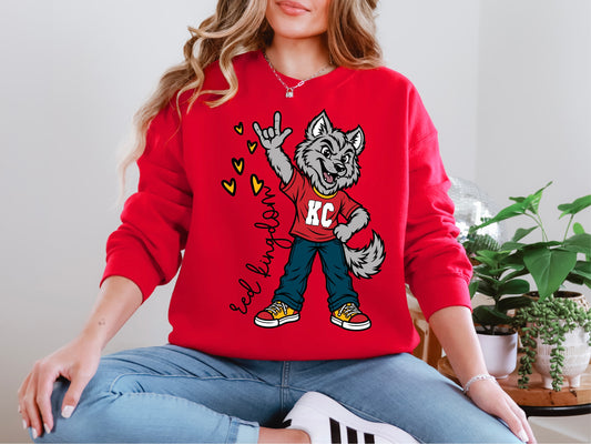 LG Wolf W/ Stars Red Kingdom