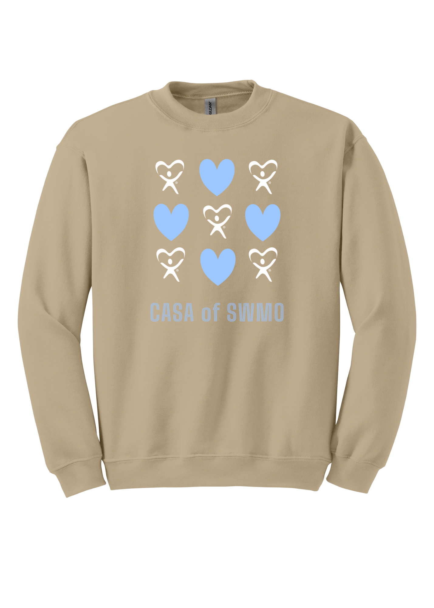 CASA of SWMO - blue hearts