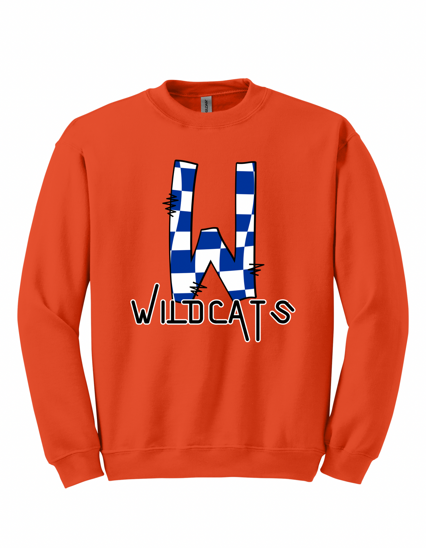 Checkered Wildcats W - YOUTH Sweatshirts