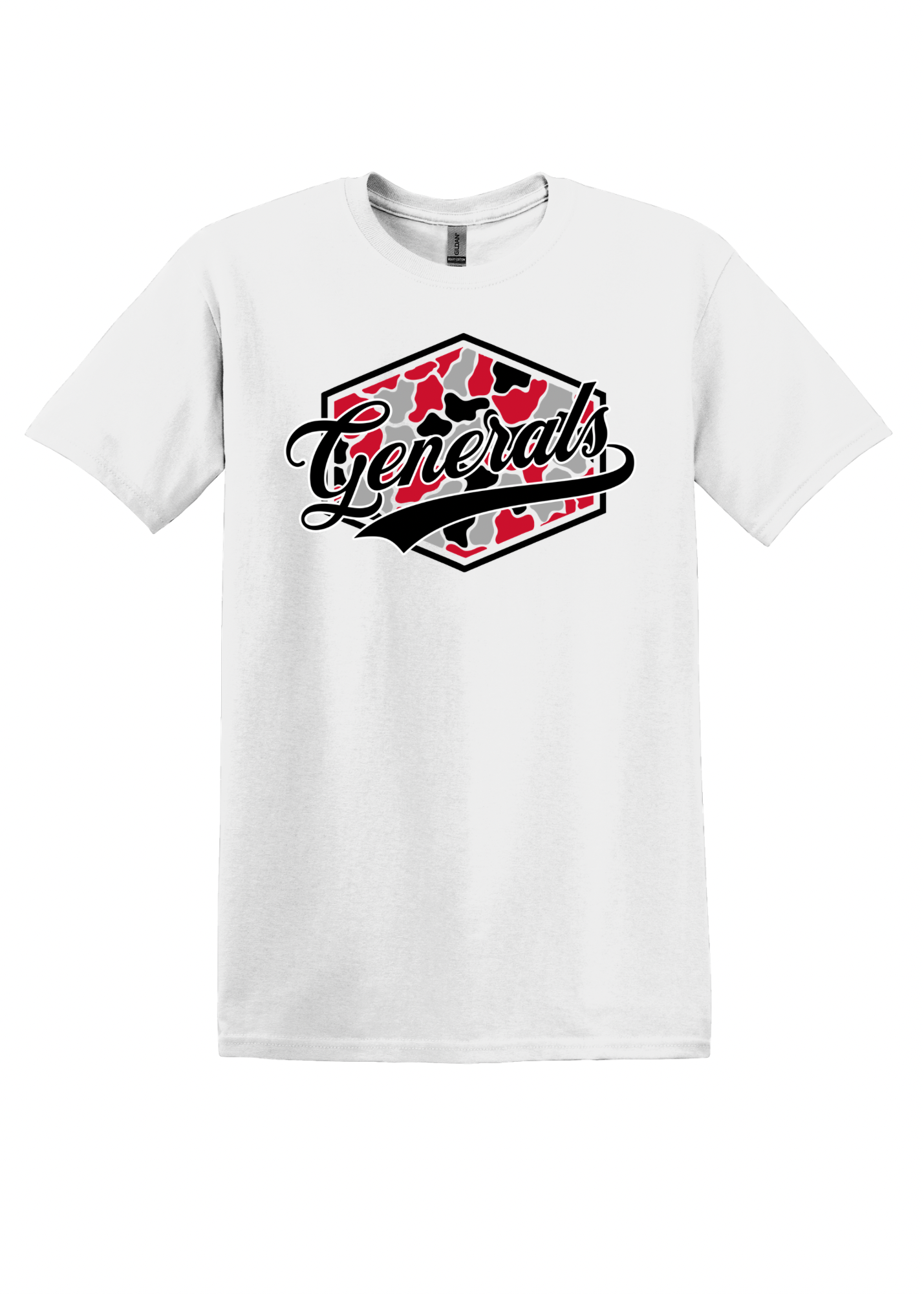 Generals Camo - Adult T-shirt