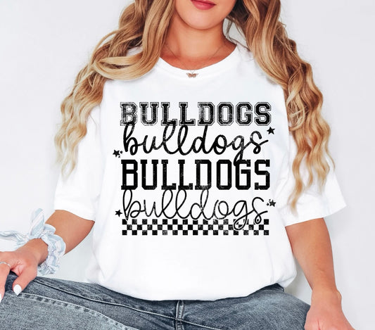 Bulldogs Stacked Fonts