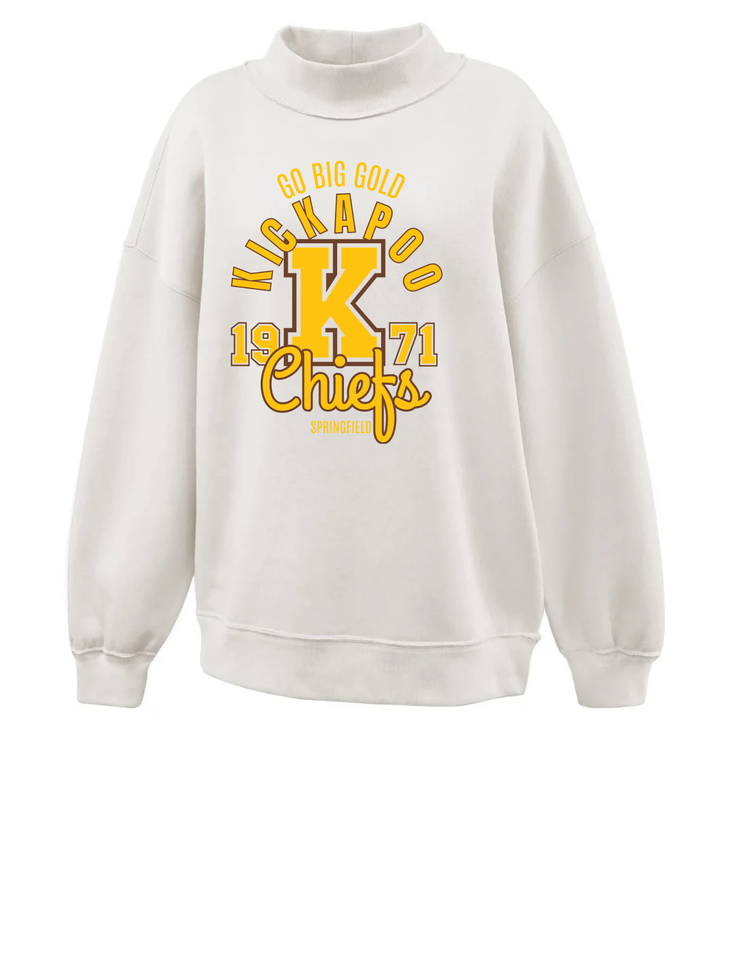 Go Big Gold Chiefs Mockneck