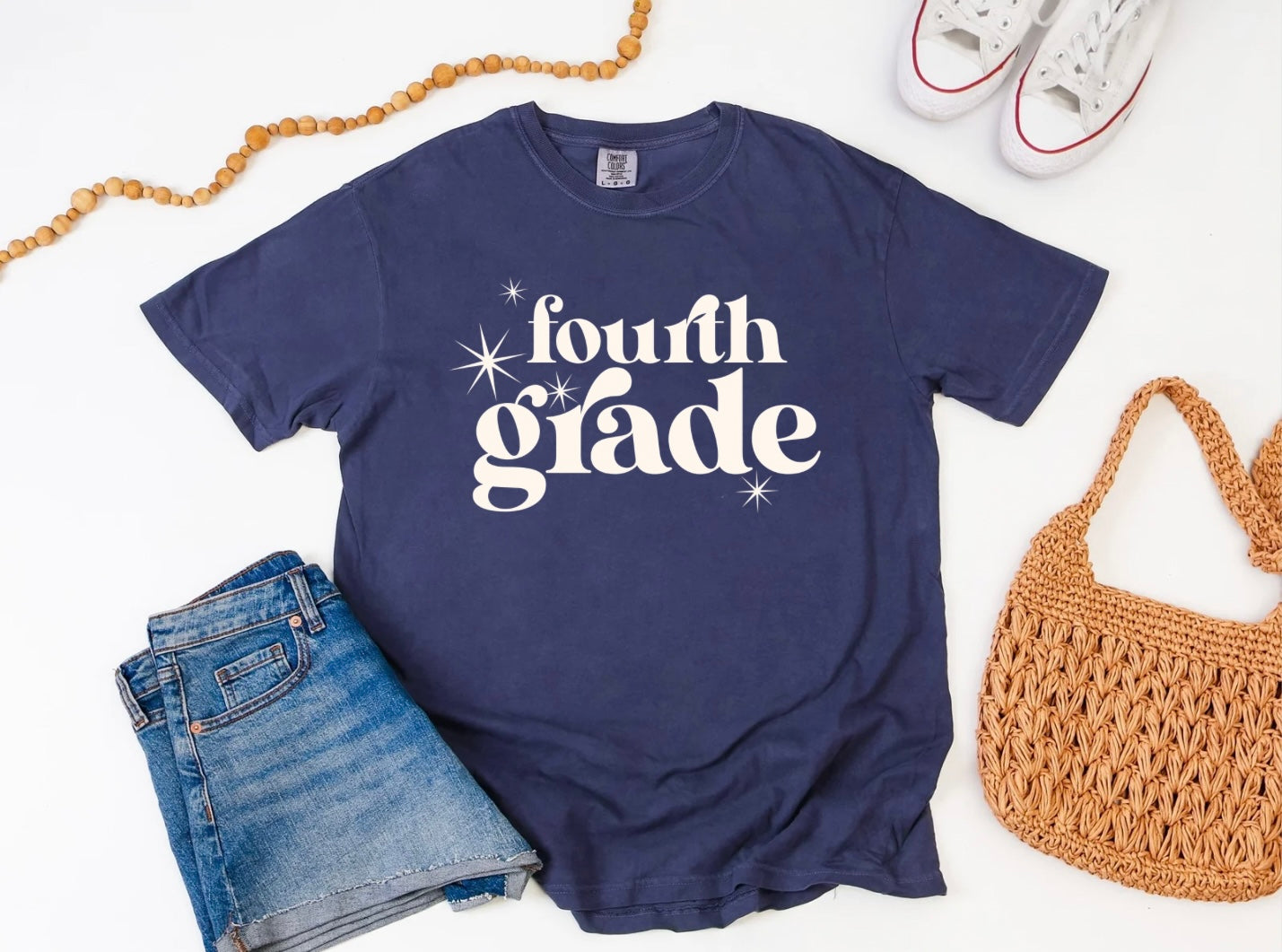 Retro Ivory Star - Fourth Grade