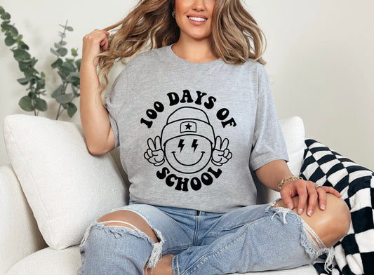100 Days of School - Smiley - Tee
