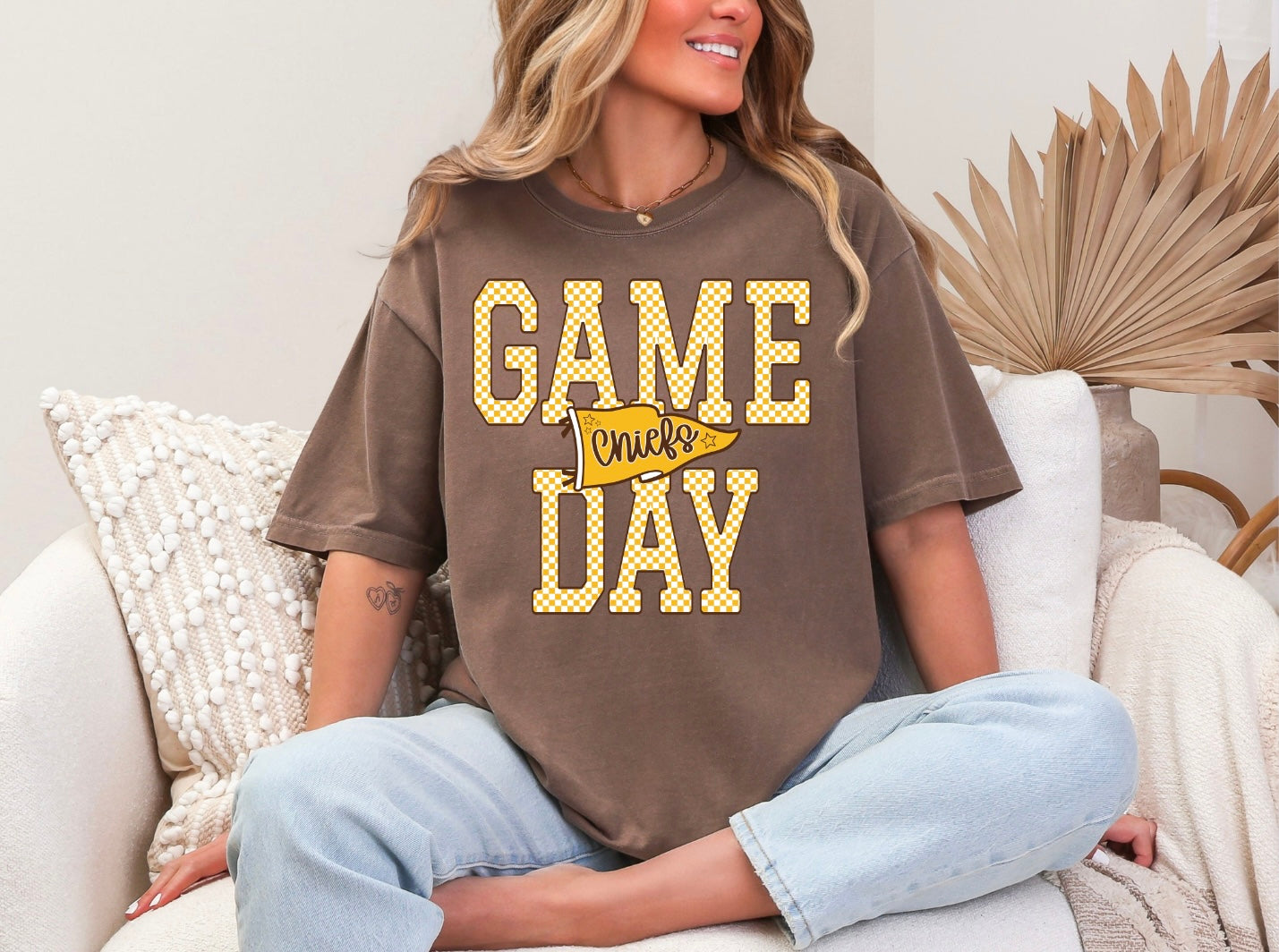 Game Day - Yellow Checker