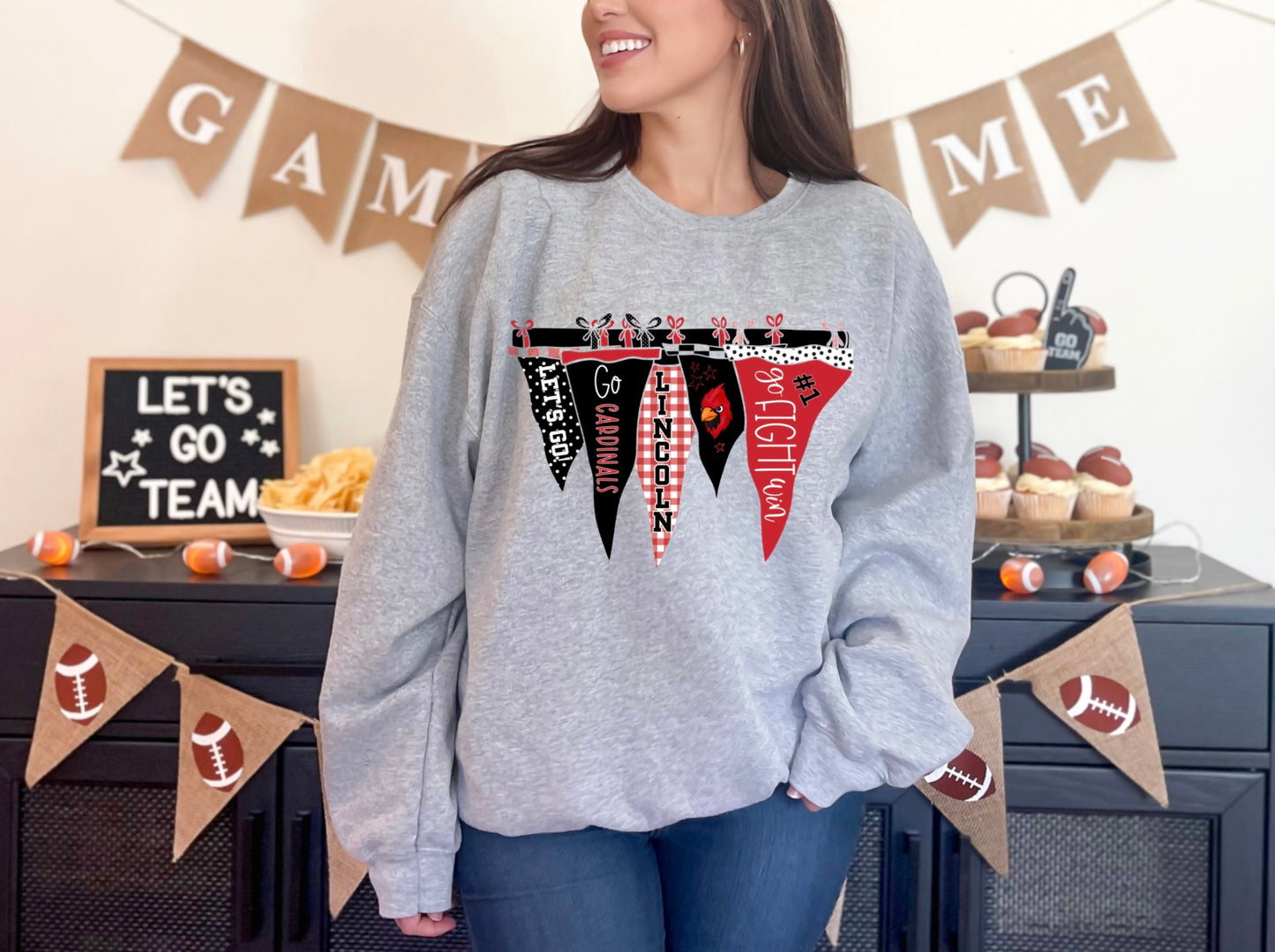 Lincoln Cardinals Pennant Collage