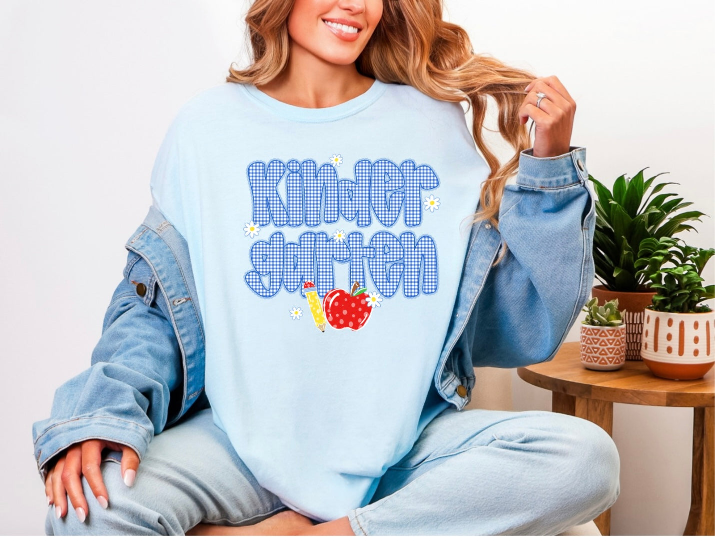 Blue Gingham - Kindergarten