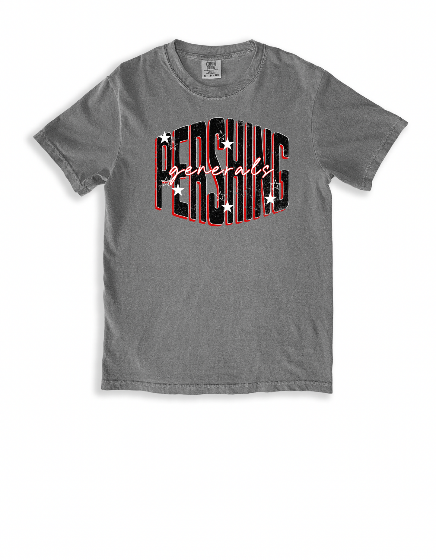 Pershing Generals - small stars- Adult T-shirt