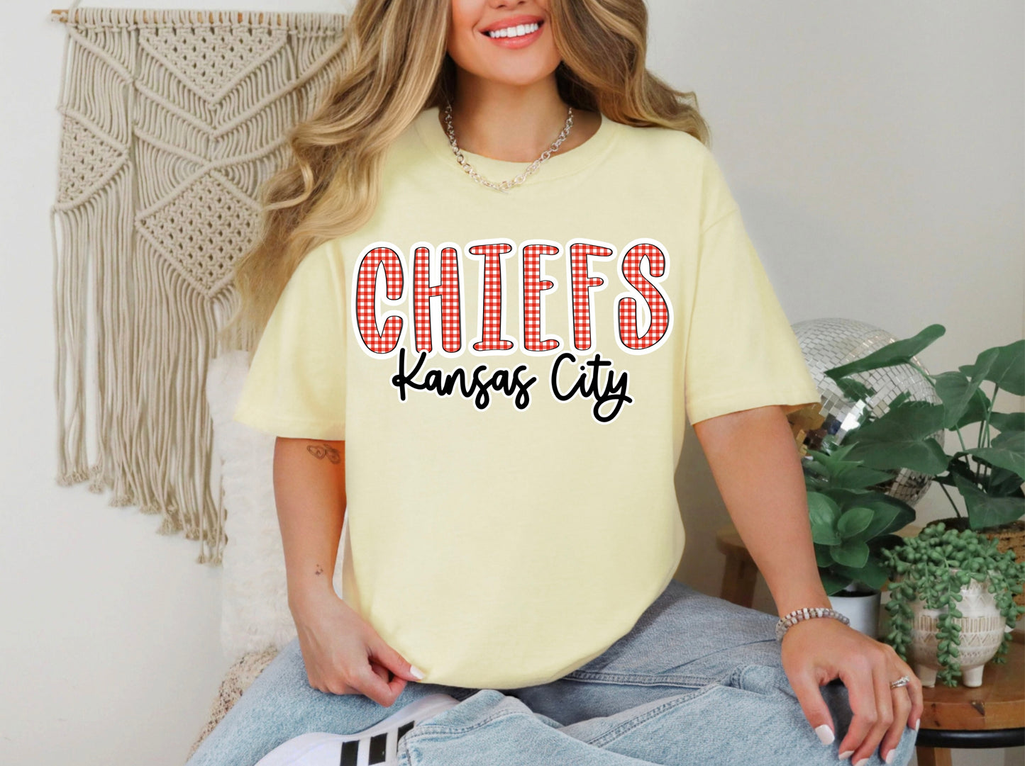 Chiefs KC Red Gingham
