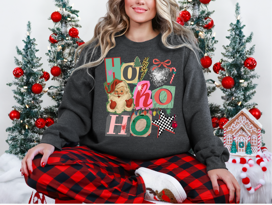 Ho Ho Ho Vintage Collage