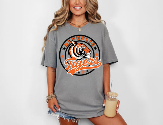 Republic Round Star Mascot