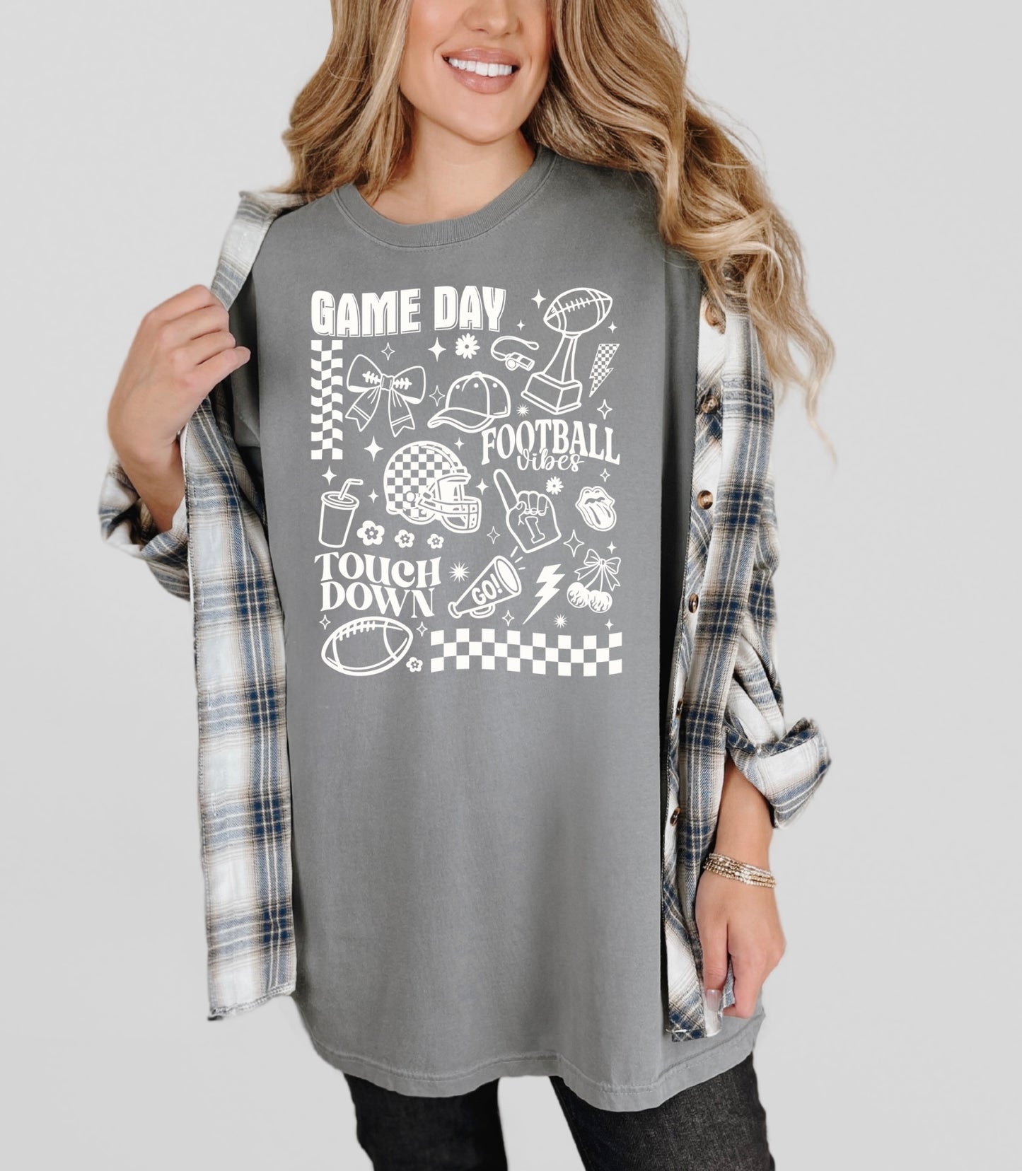 Game Day Collage White