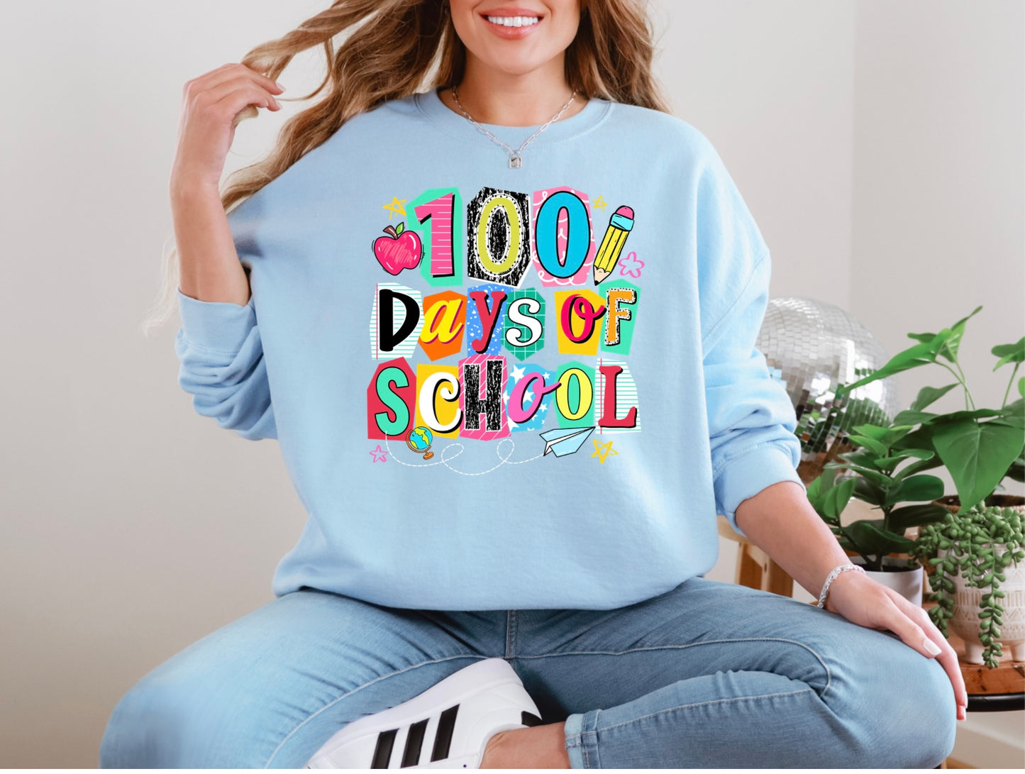 100 Days of School Collage Letters