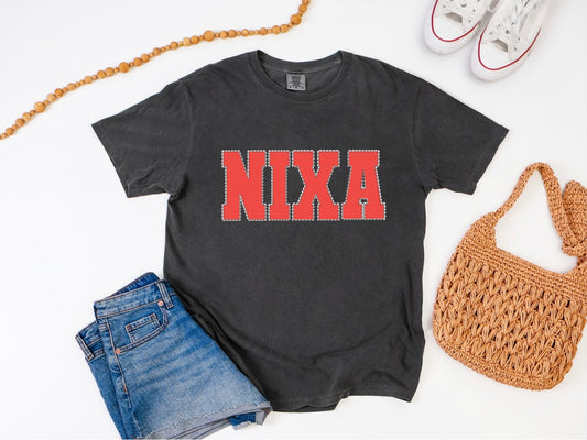 Nixa - Lace scallop/small dot