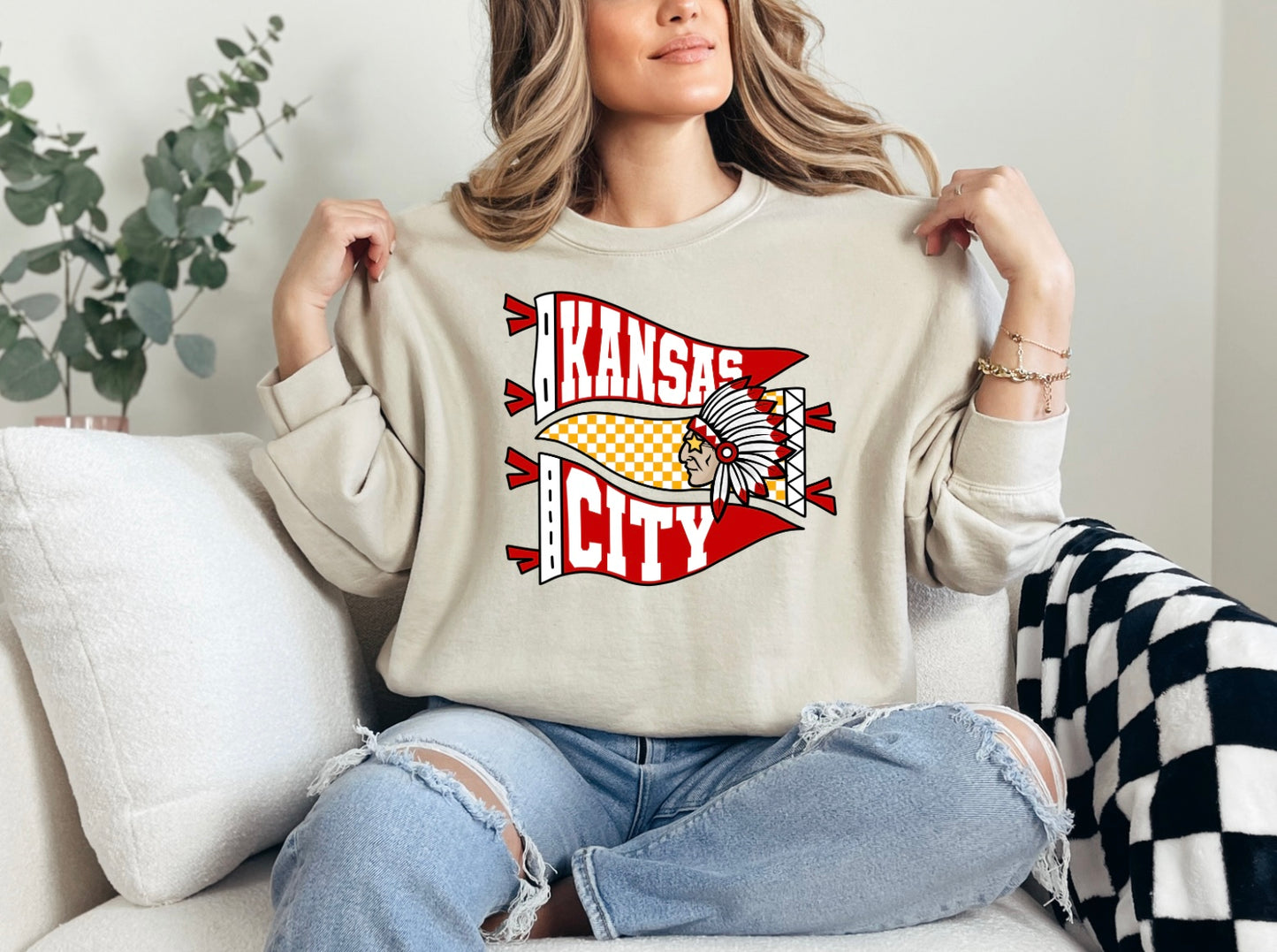 KC Pennants - Yellow Check