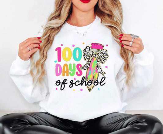 100 Days of School Pencil Bow