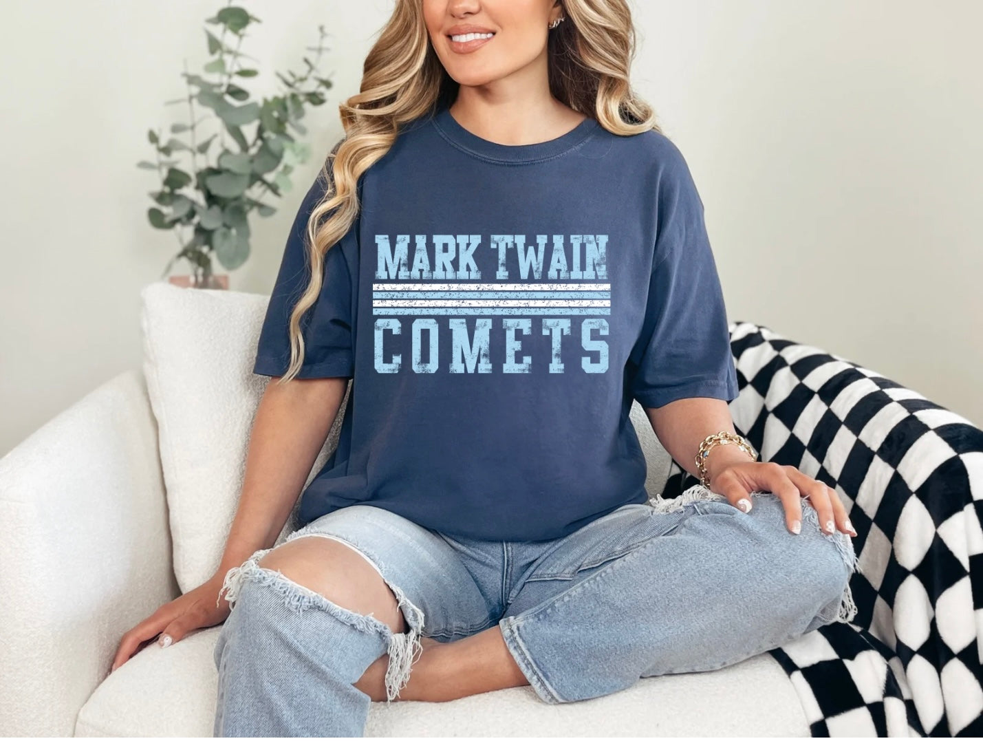 Mark Twain Comets - Distressed Stripes