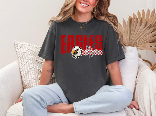 Eagles - Checkered Nixa Mascot