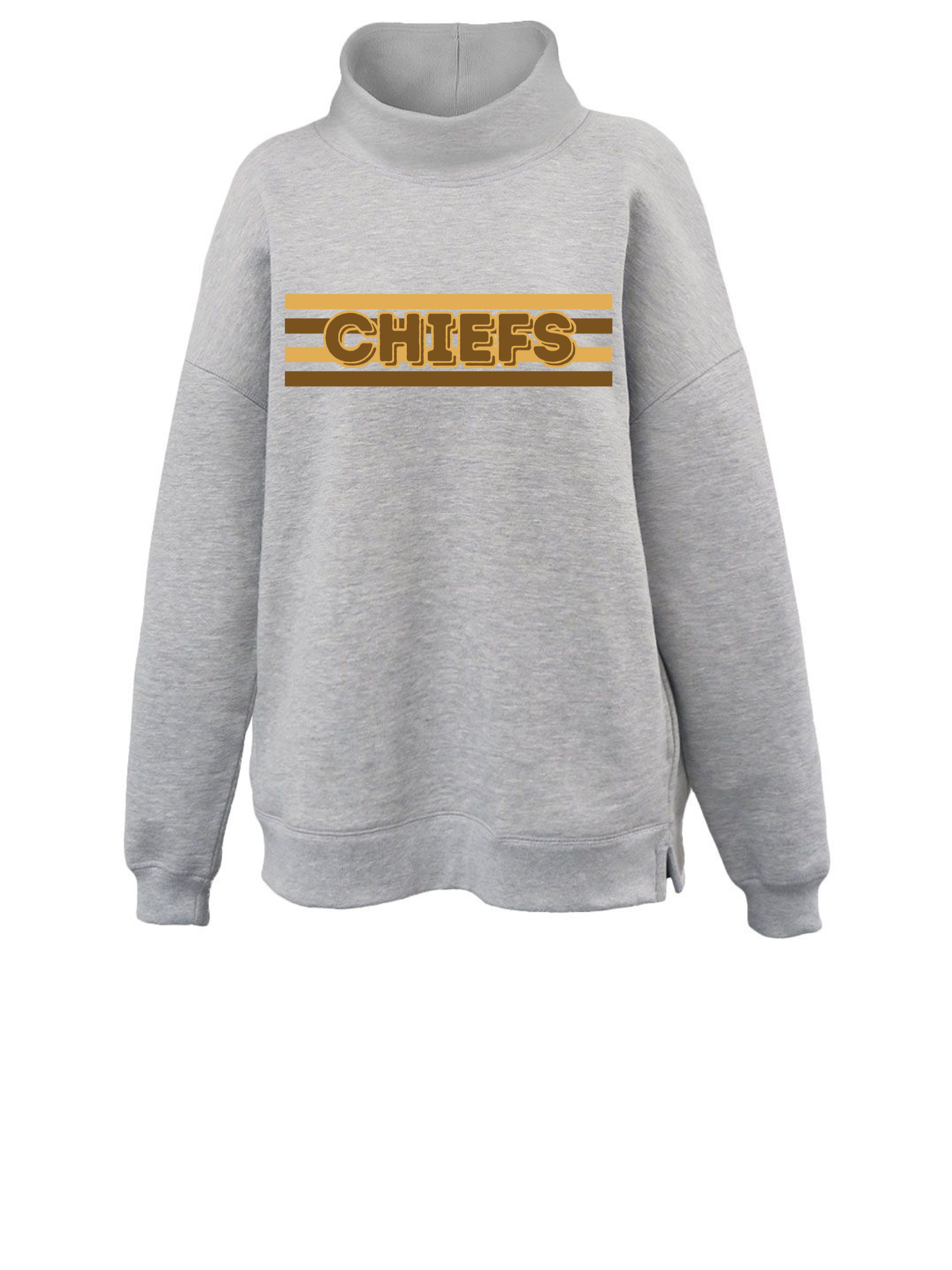 Chiefs Thin Stripe Mockneck