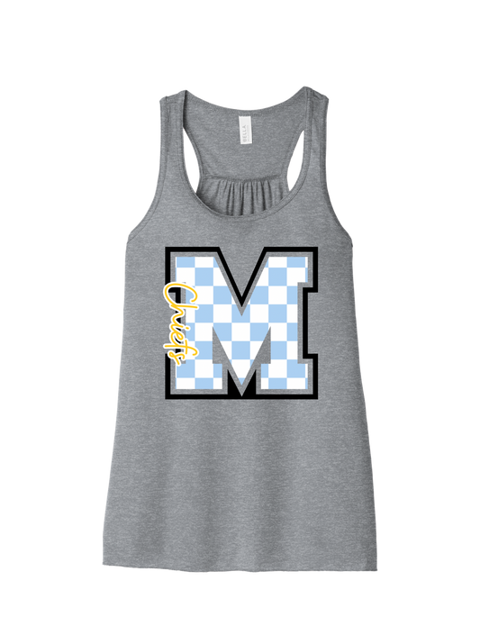 Checkered M - Blue/White