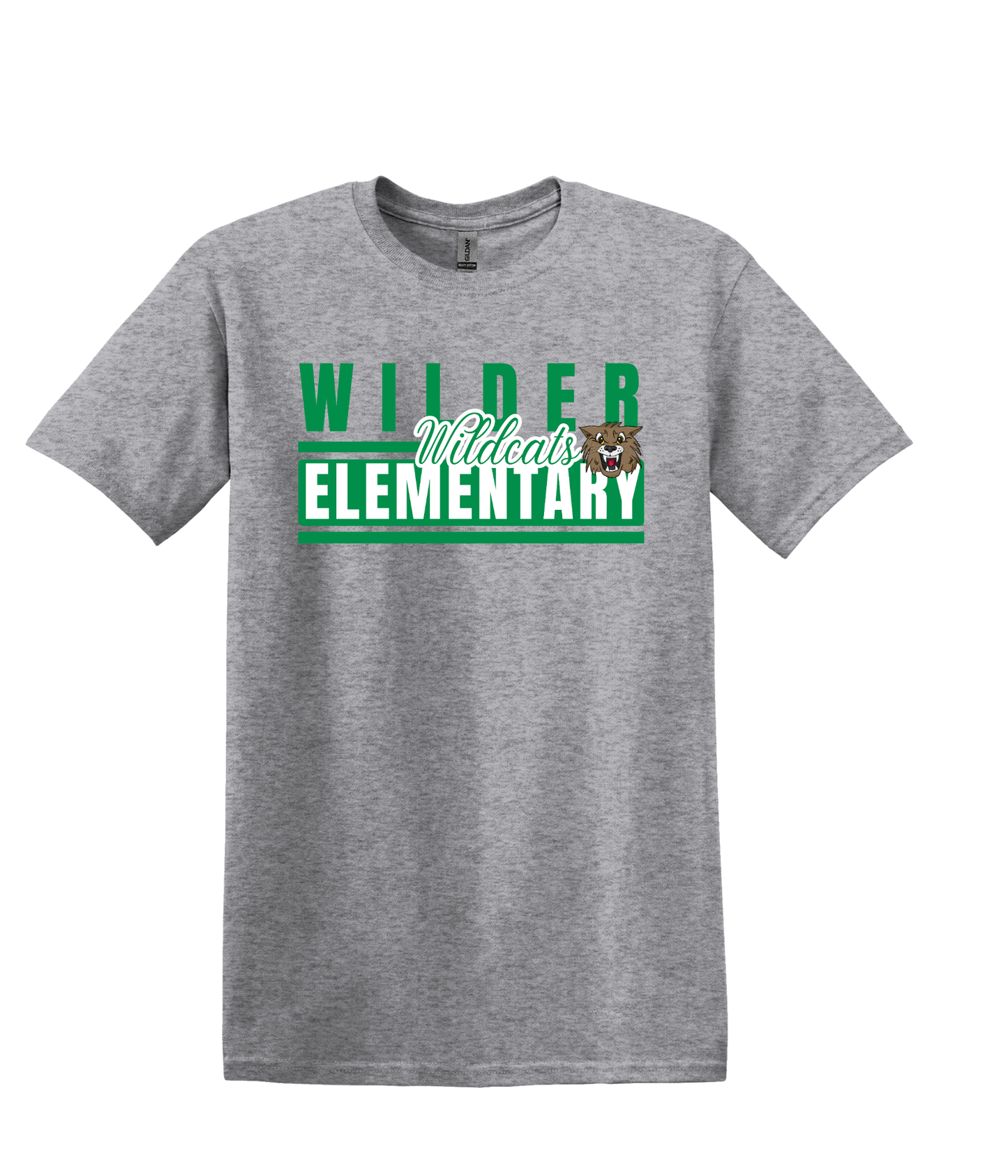 Wilder Elementary Wildcats w/stripes- Adult