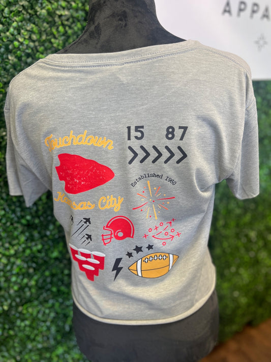 Party Time KC Crop Tee