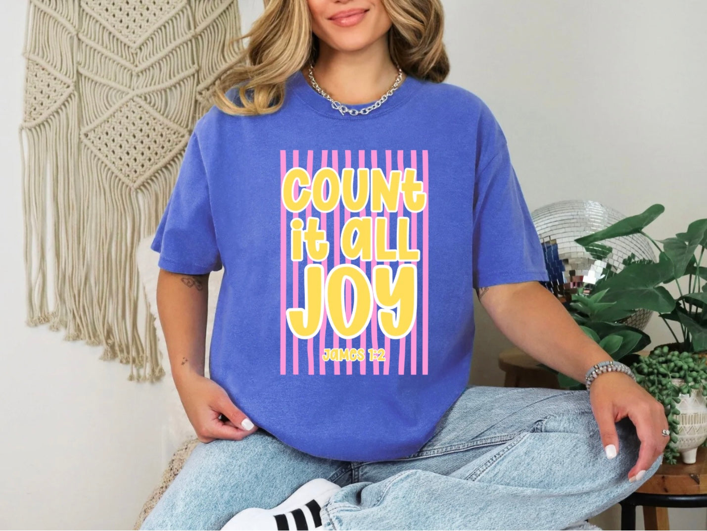 OFC Women's Brunch Tee - PINK Stripes