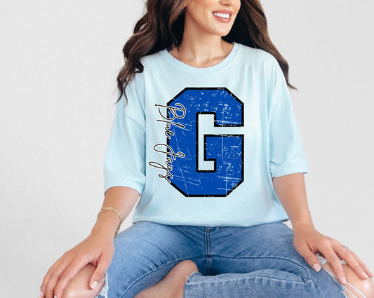 Distressed Big G - Bluejays