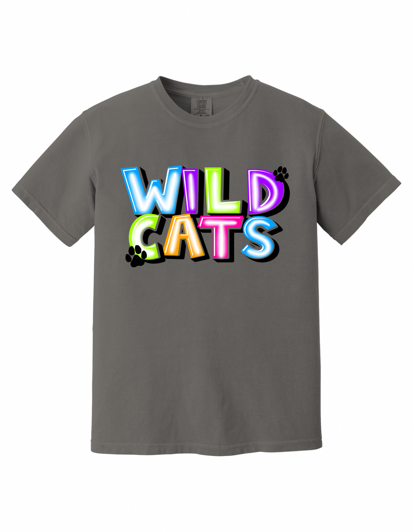 Wildcats - Multi Color - Adult Tee