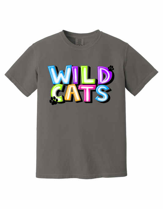 Wildcats - Multi Color - Adult Tee