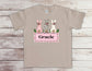 Three Bunnies with Pink Frame - Customized