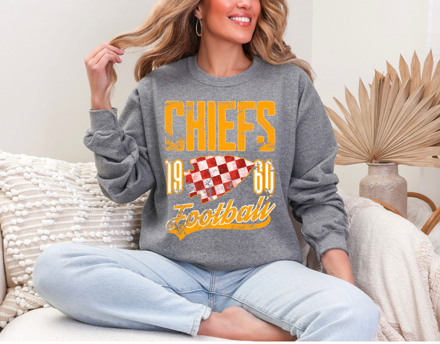 Chiefs - Checkered Arrowhead - Gold