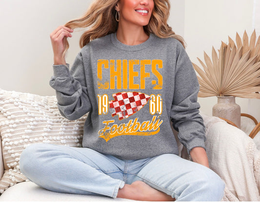 Chiefs - Checkered Arrowhead - Gold