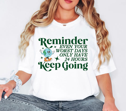 Reminder to Keep Going