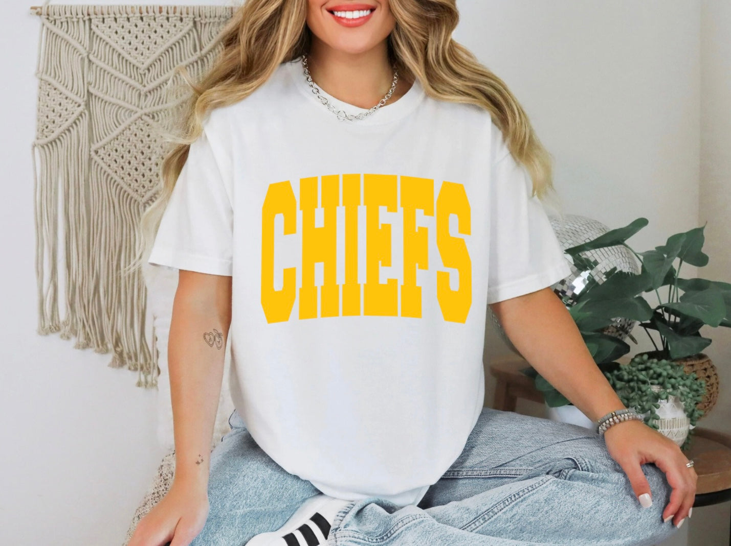 Chiefs - Large Font Gold