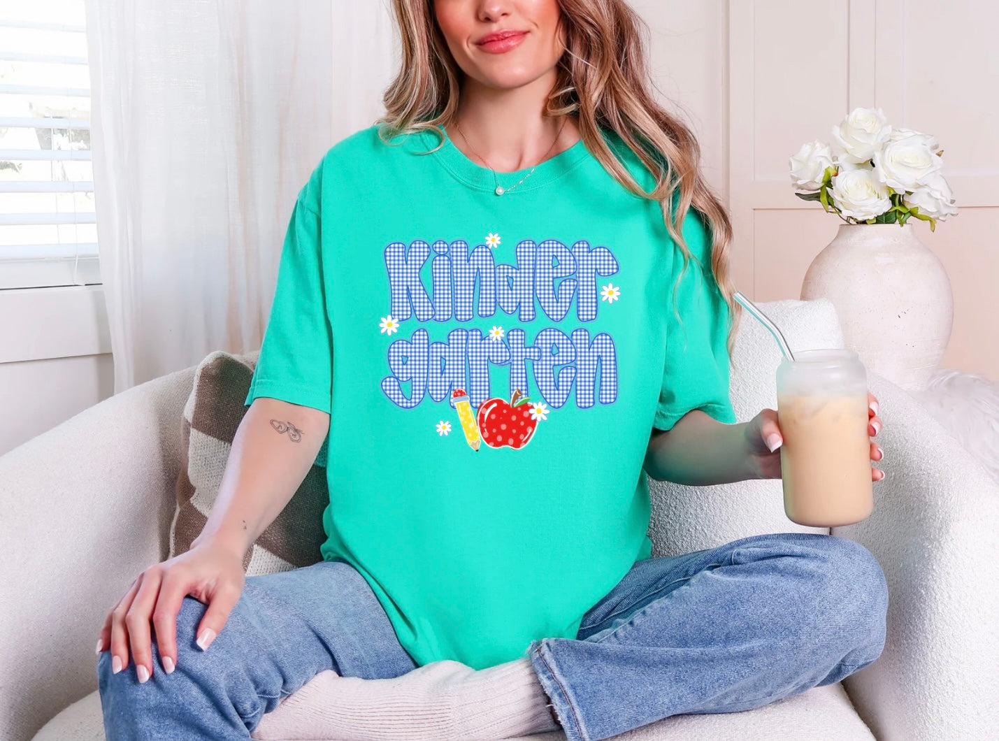 Blue Gingham - Kindergarten