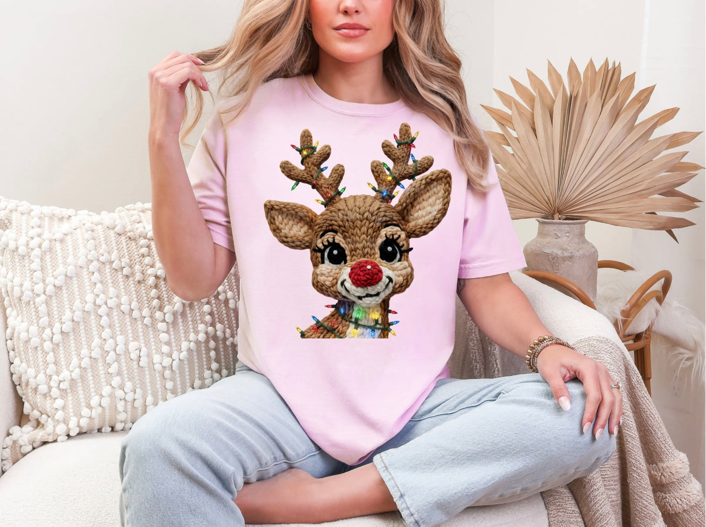 Faux Crochet Reindeer