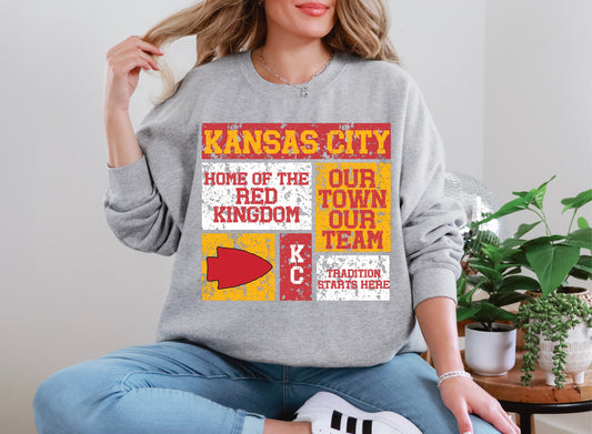 KC Home of the Red Kingdom Distressed