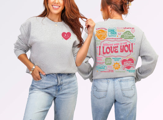 Different Ways To Say I Love You