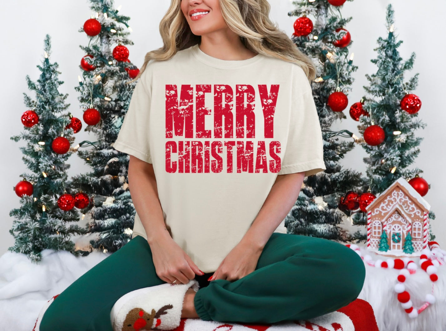 Merry Christmas - Distressed