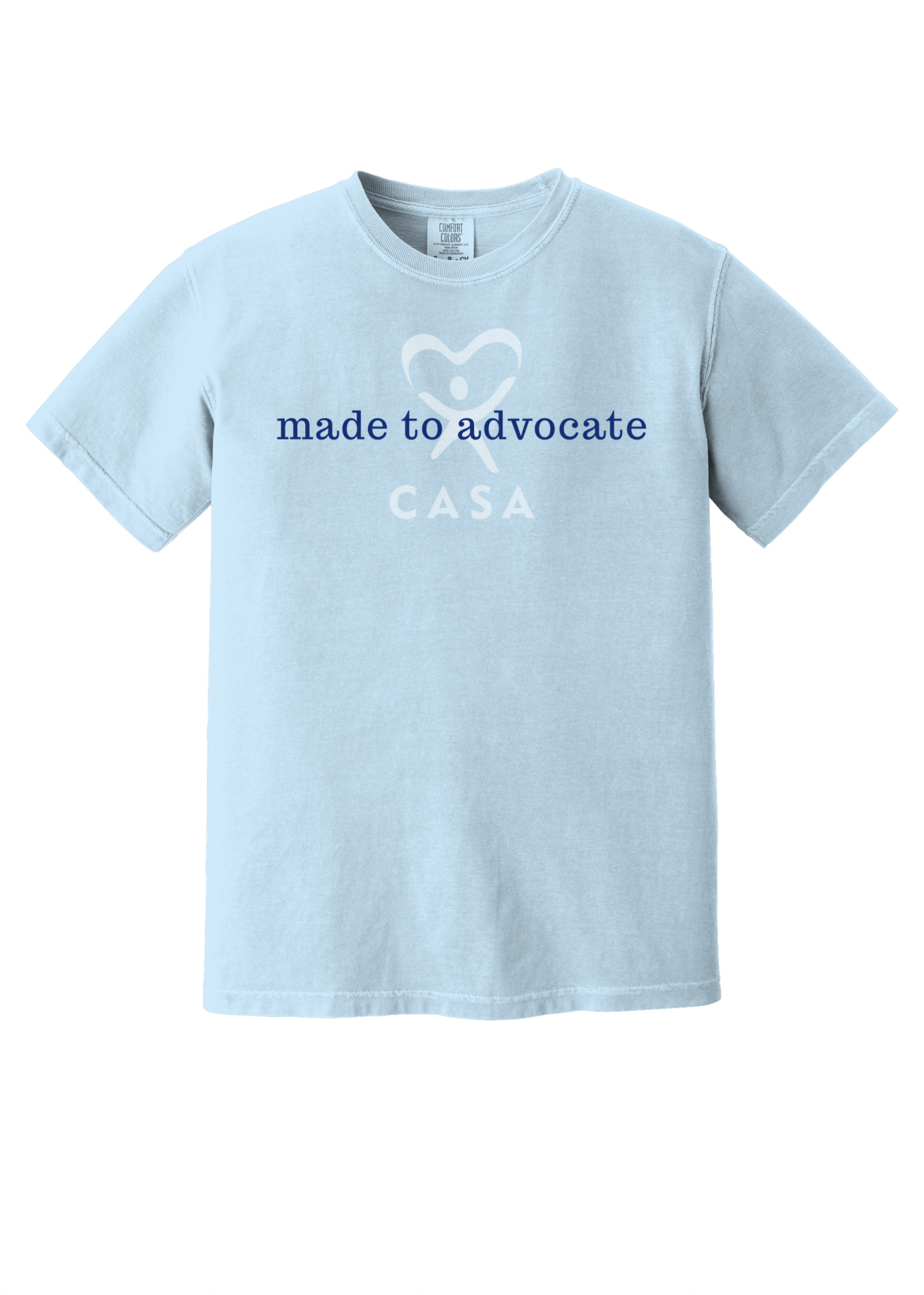 Made to advocate - blue font