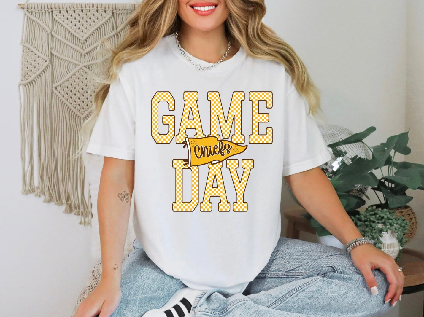 Game Day - Yellow Checker