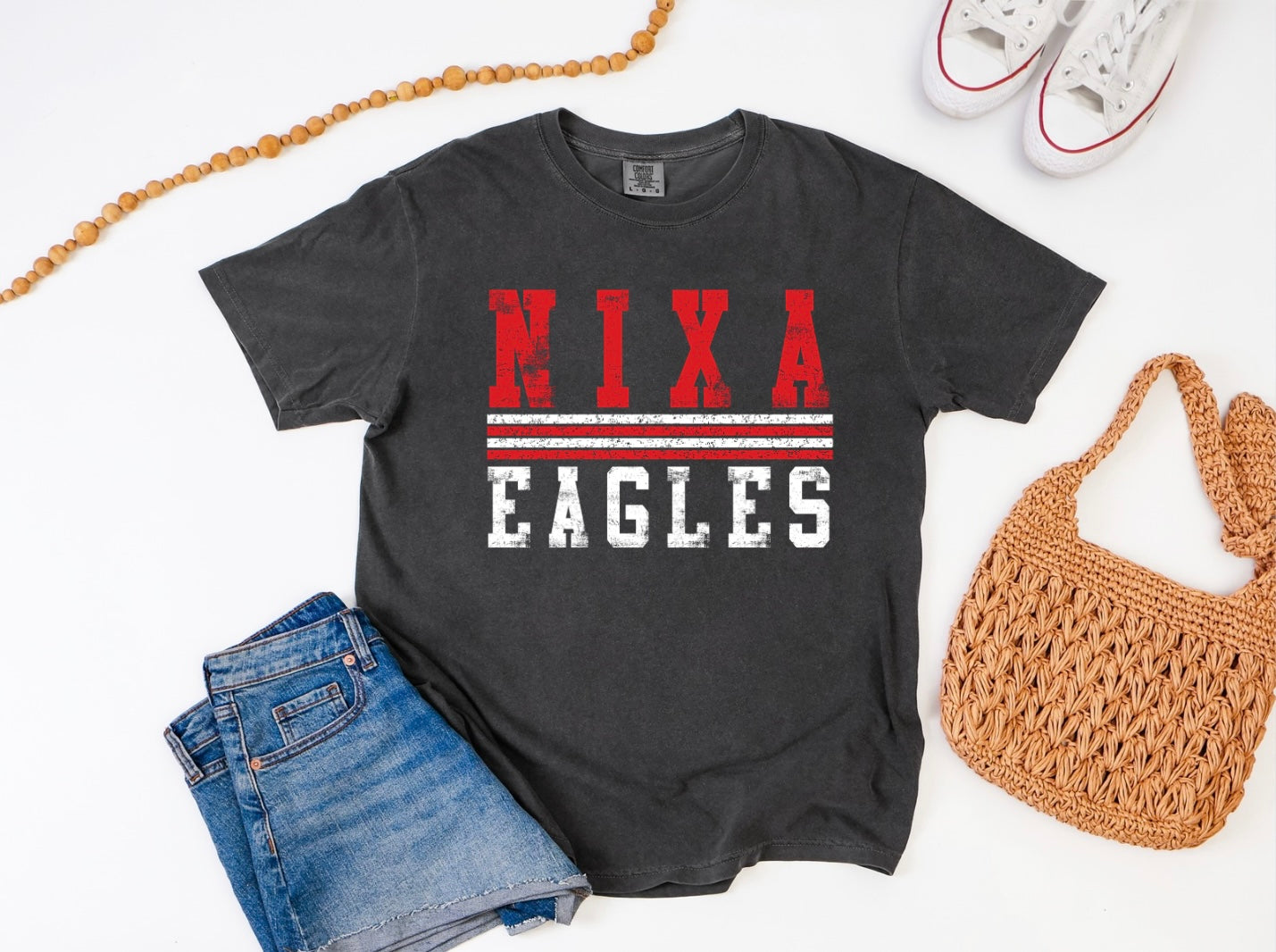 Nixa Eagles - Distressed Stripes
