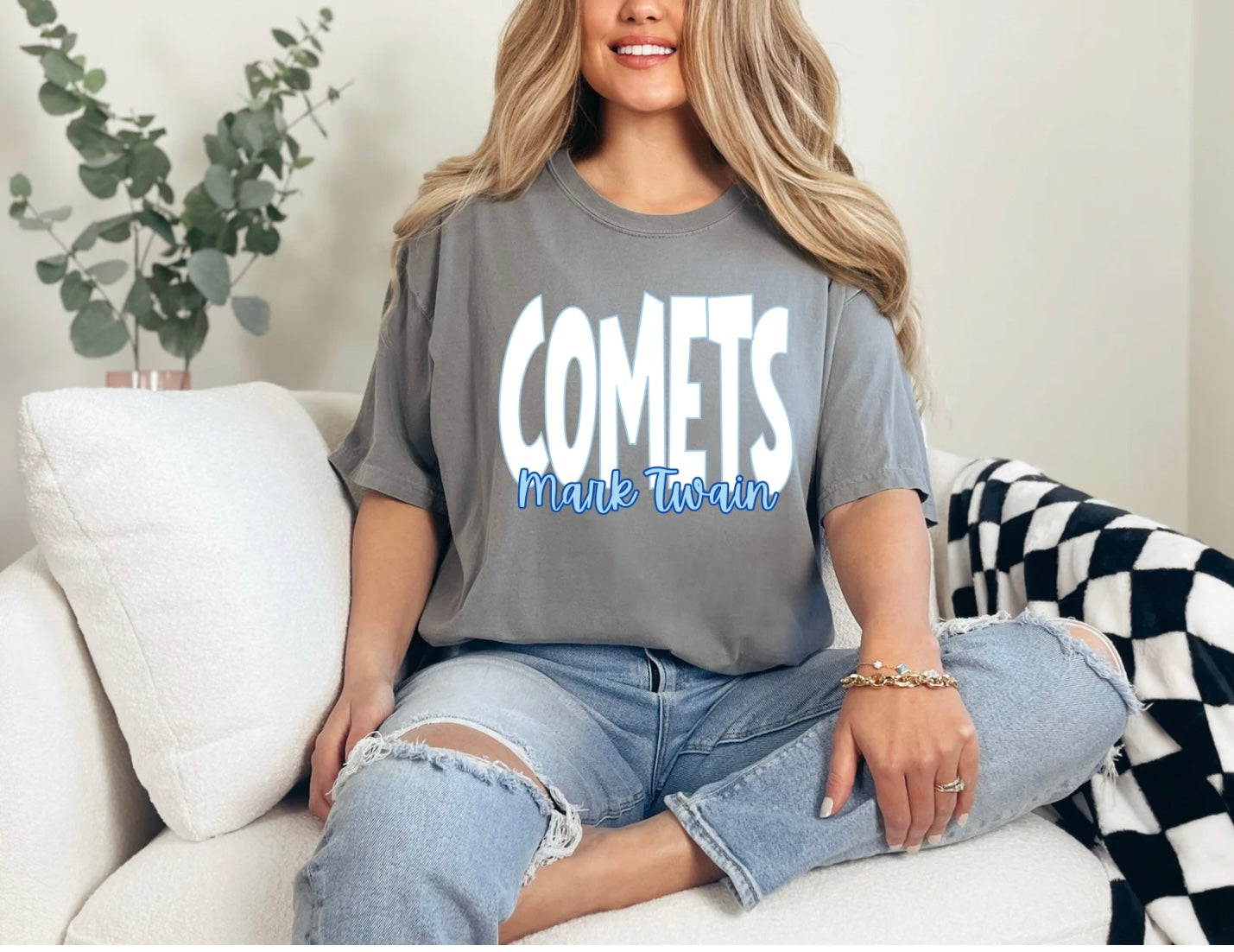 Mark Twain Comets - Large Whimsy Font