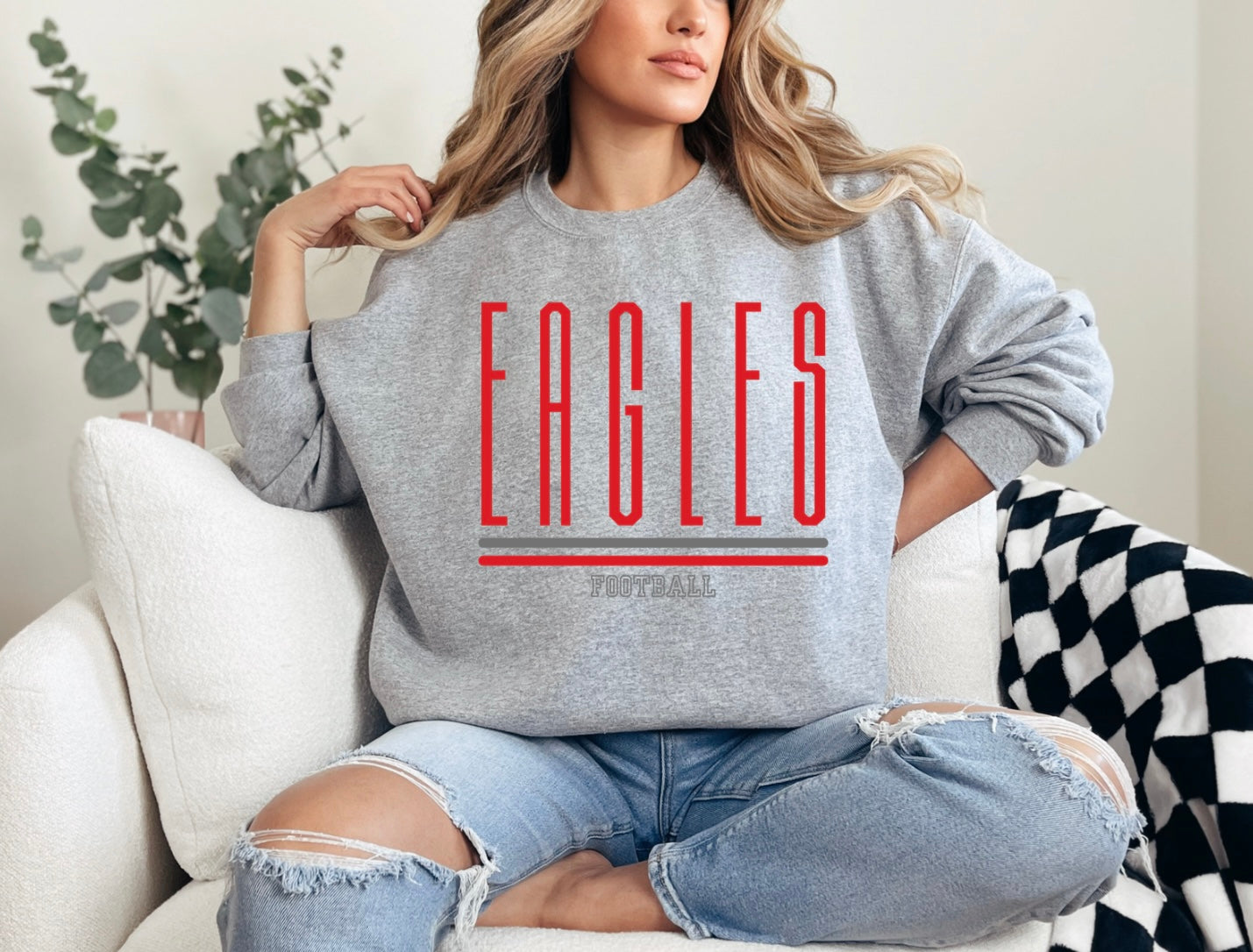Eagles Football - Tall Thin Font