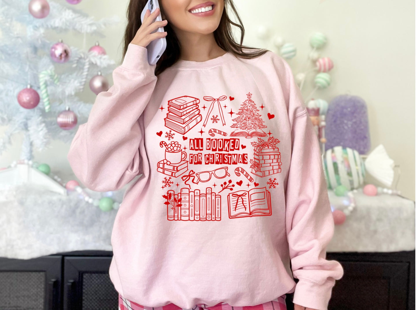 All Booked For Christmas - Red